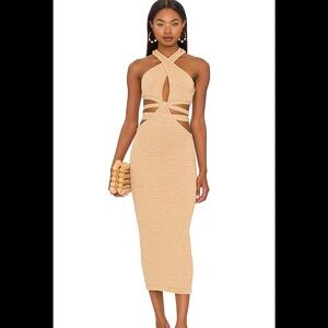 Cult Gaia Aziza Knit Dress - Sand size small